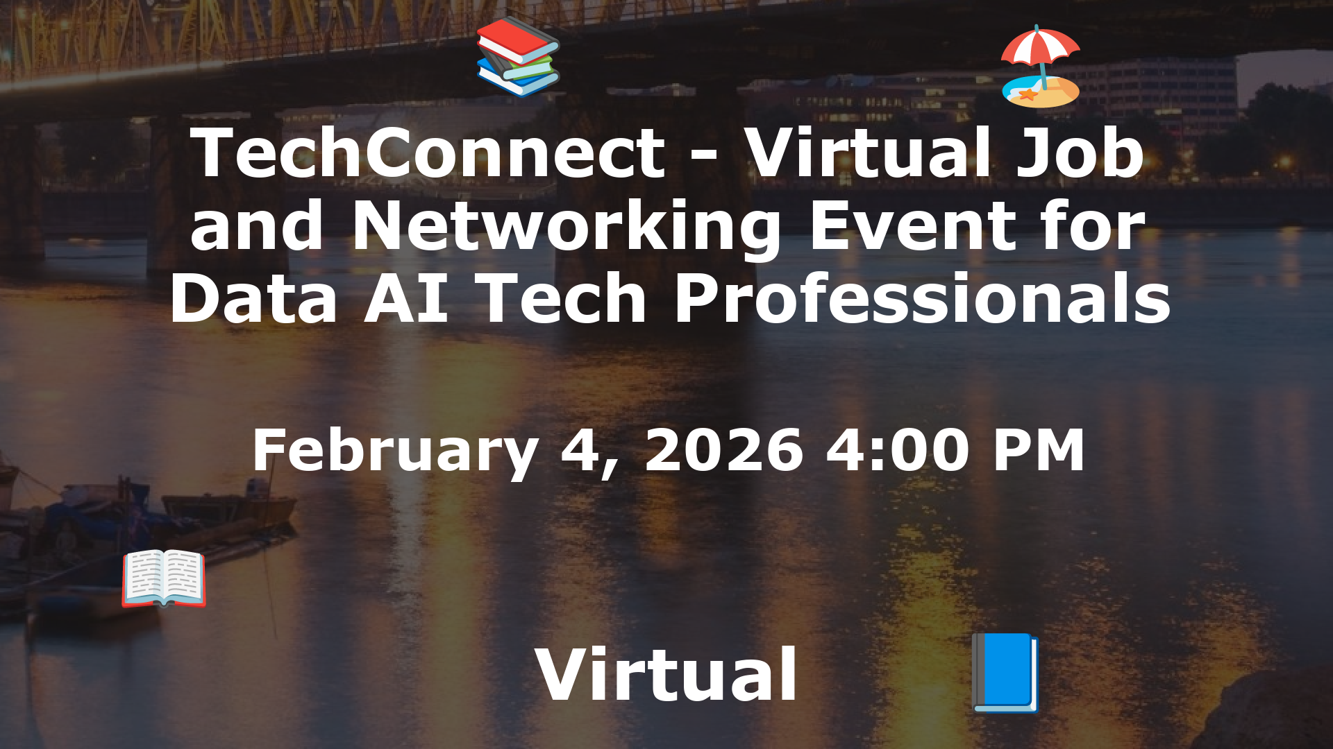 TechConnect - Virtual Job and Networking Event for Data AI Tech Professionals event image